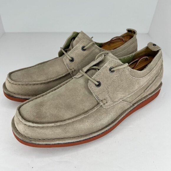 Rockport Mens K62083 Beige Eastern Standard Leather Lace Up...